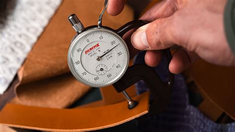 measure leather thickness|9 10 oz leather thickness.